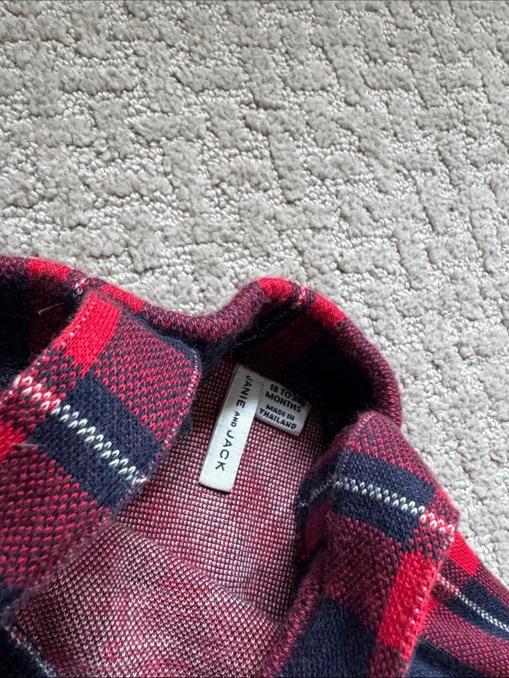 Janie & Jack Plaid Jumper
